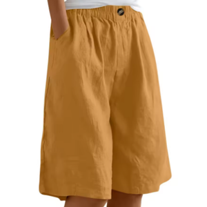 Women's Casual Bermuda Shorts with Elastic Waist