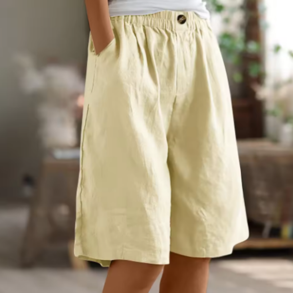 Women's Casual Bermuda Shorts with Elastic Waist