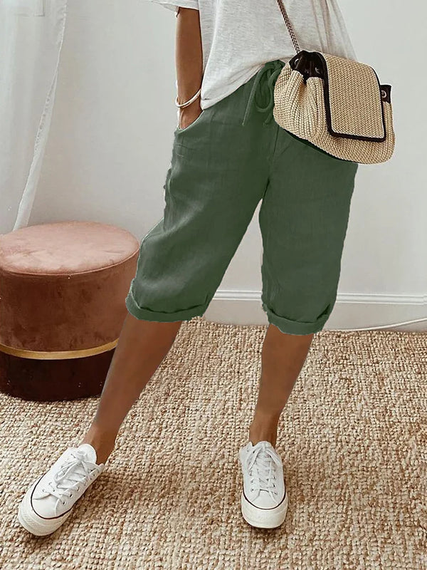 Comfortable Summer Shorts with Adjustable Drawstring for Women