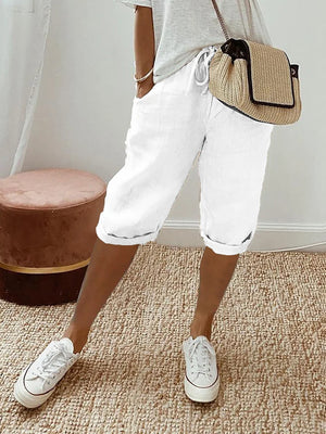 Comfortable Summer Shorts with Adjustable Drawstring for Women
