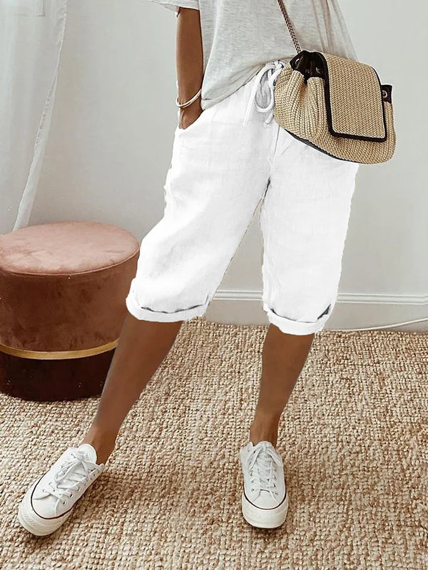 Comfortable Summer Shorts with Adjustable Drawstring for Women