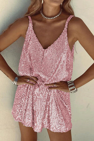 Sparkling Sleeveless Sequin Mini Dress