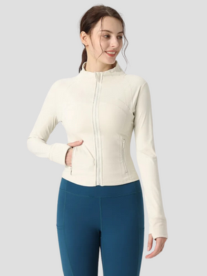 Women's Slim Fit Zip-Up Sports Jacket