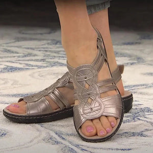 Comfortable Lotus Flat Sandals