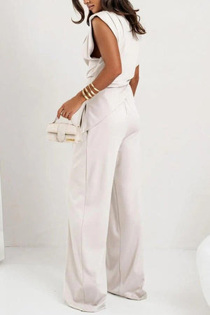 Elegant Draped Two-Piece Set