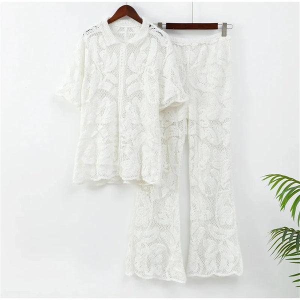Conjunto elegante Serenity de encaje