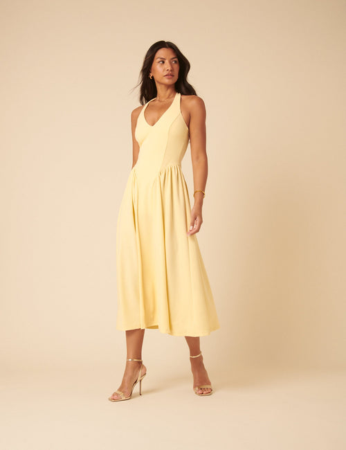 Women’s Sleeveless Flowy V-Neck Maxi Dress