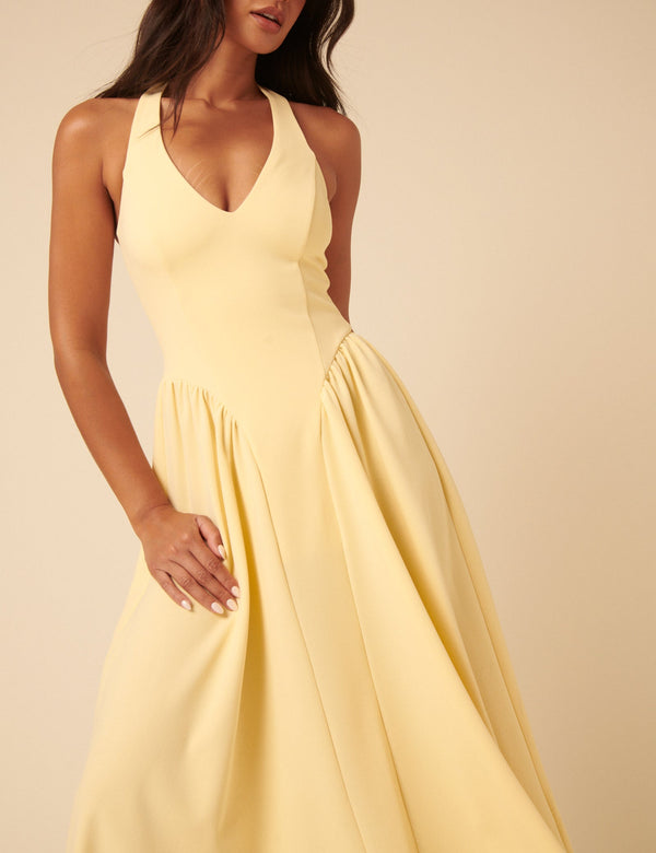 Women’s Sleeveless Flowy V-Neck Maxi Dress