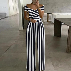 Women’s Off-Shoulder Floral Wide-Leg Jumpsuit