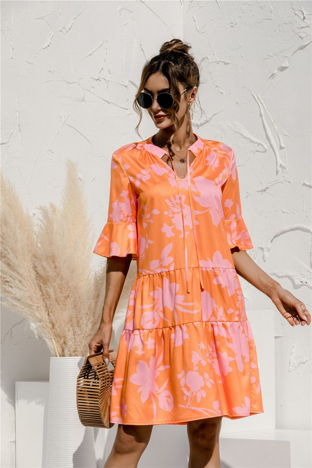 Stylish Women's Mini Summer Dress with Flattering Low Waist