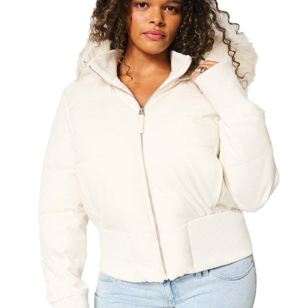 Women’s Cropped Hooded Puffer Jacket