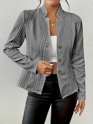 Textured Tailored Women's Blazer Professional