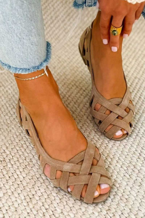 Women’s Braided Open-Toe Summer Sandals
