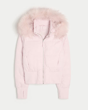 Women’s Cropped Hooded Puffer Jacket