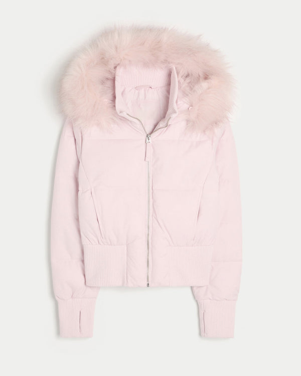 Women’s Cropped Hooded Puffer Jacket