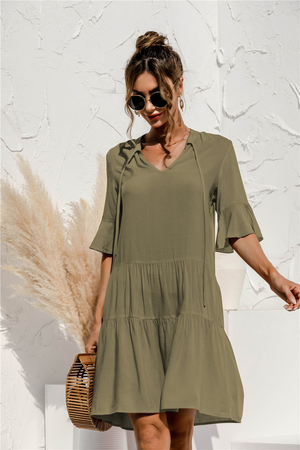 Stylish Women's Mini Summer Dress with Flattering Low Waist
