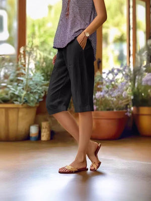 Women’s Wide Leg Knee Length Bermuda Shorts
