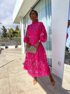 Stylish Women's Lace Bodycon Dress - Elegant Fit