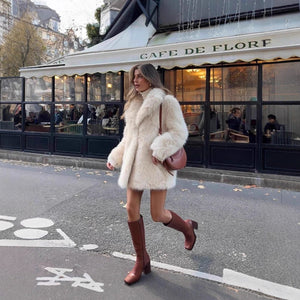 Women's Luxe Plush Faux Fur Jacket