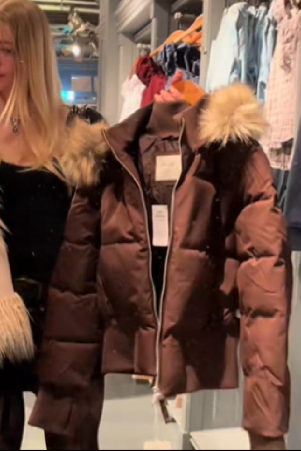 Women’s Cropped Hooded Puffer Jacket
