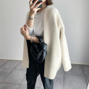 Women's Open Front Knit Cardigan