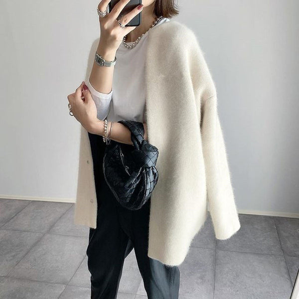 Women's Open Front Knit Cardigan