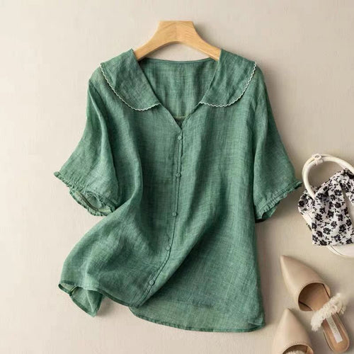 Relaxed Fit Summer Blouse Women