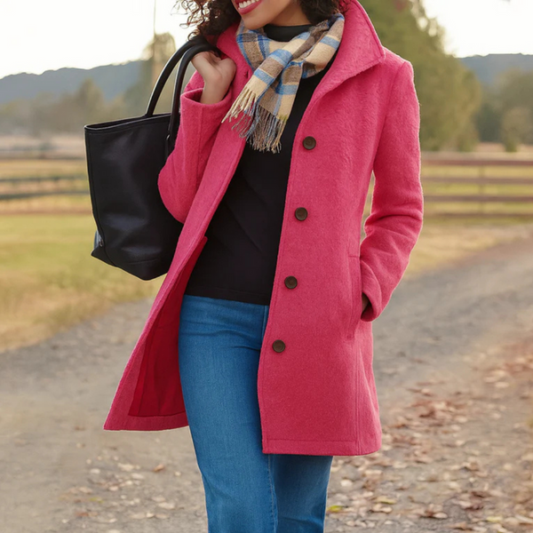 Women's Double-Breasted Mid-Length Winter Coat