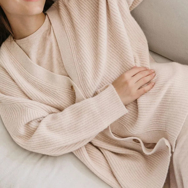 Women's Oversized Button Front Knit Cardigan