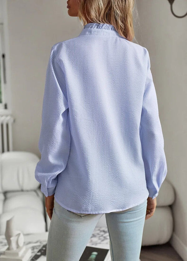 Flattering Long Sleeve Women Shirt With Cuffs