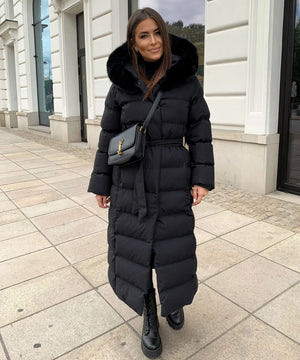 Belted Women's Winter Puffer Coat