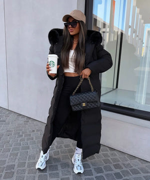 Belted Women's Winter Puffer Coat