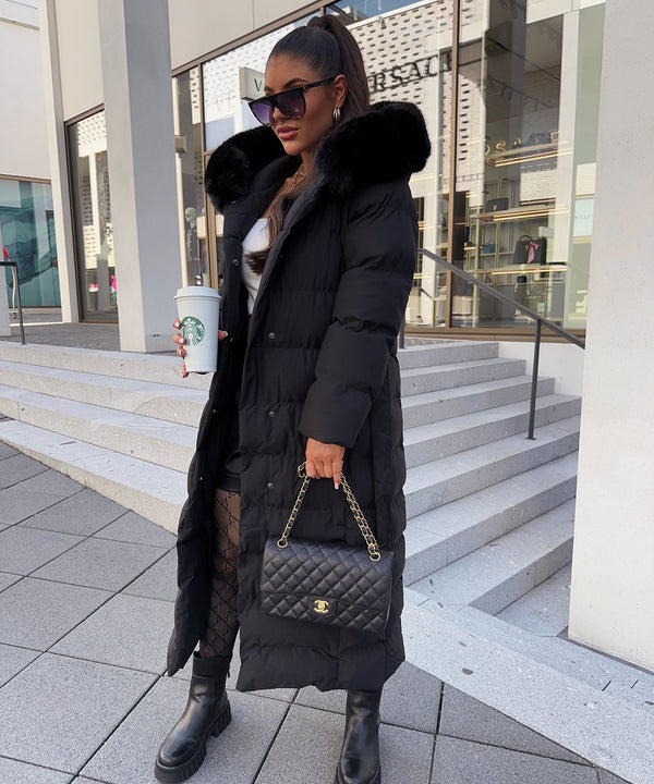 Belted Women's Winter Puffer Coat