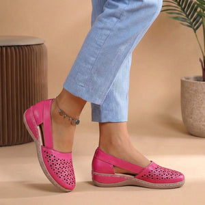 Breathable Cut-Out Loafers for Walking Comfort