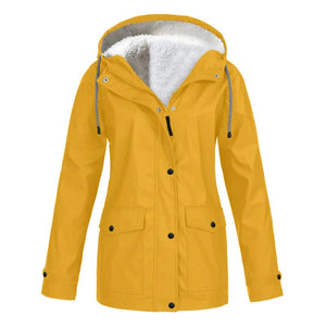Women's Hooded Fleece-Lined Utility Jacket