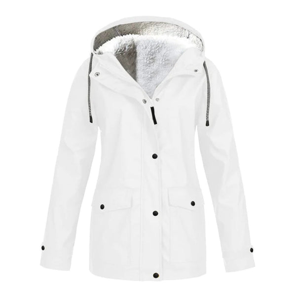 Women's Hooded Fleece-Lined Utility Jacket
