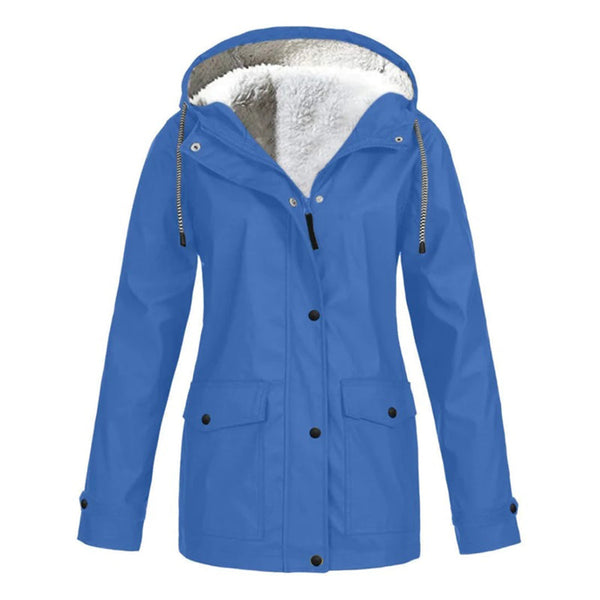 Women's Hooded Fleece-Lined Utility Jacket
