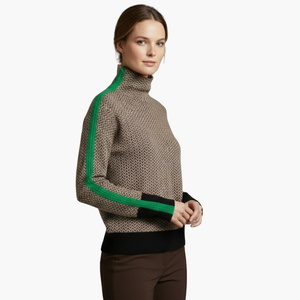 Women’s Striped Crew Neck Knit Sweater