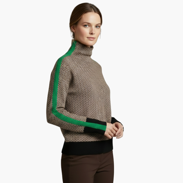 Women’s Striped Crew Neck Knit Sweater