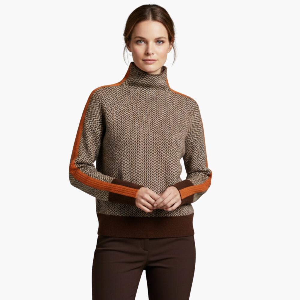 Women’s Striped Crew Neck Knit Sweater