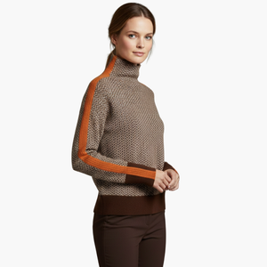 Women’s Striped Crew Neck Knit Sweater
