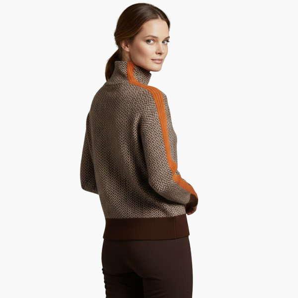 Women’s Striped Crew Neck Knit Sweater
