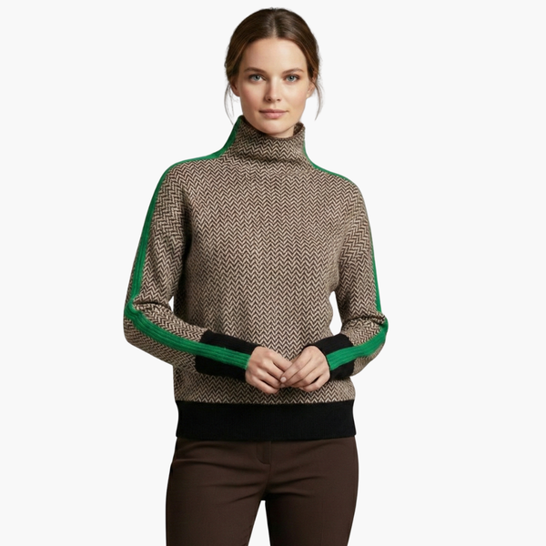 Women’s Striped Crew Neck Knit Sweater