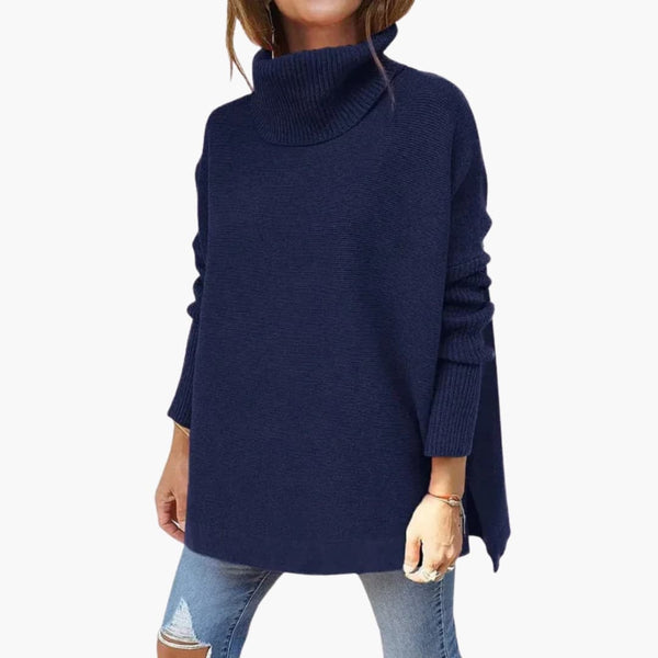 Women's Ribbed Knit Turtleneck Sweater