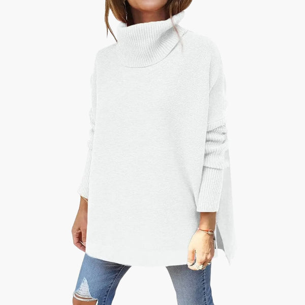 Women's Ribbed Knit Turtleneck Sweater