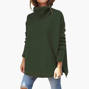 Women's Ribbed Knit Turtleneck Sweater
