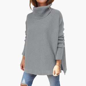 Women's Ribbed Knit Turtleneck Sweater
