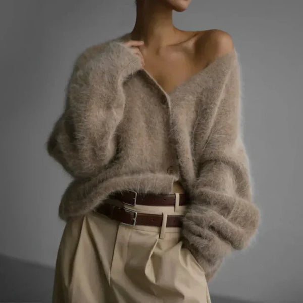 Women’s Soft Knit Button Cardigan Sweater