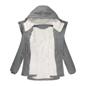 Women's Waterproof Winter Coat with Hood and Longline Design