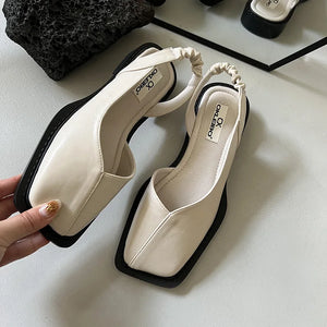 Stylish Women's Slingback Sandals with Comfortable Square Toe